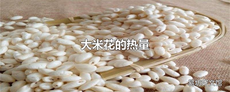 大米花的热量