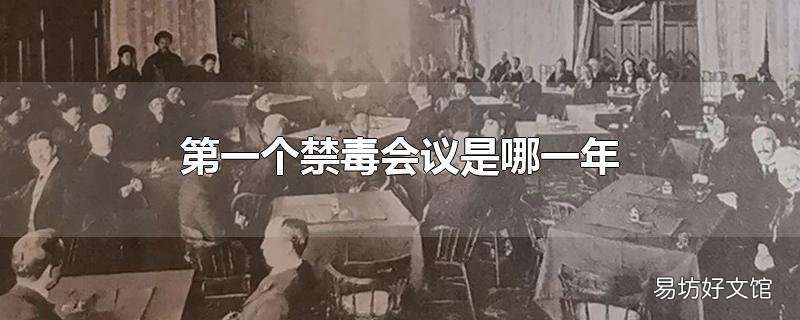 第一个禁毒会议是哪一年