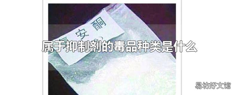 属于抑制剂的毒品种类是什么