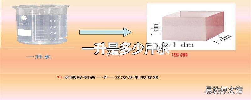 一升是多少斤水