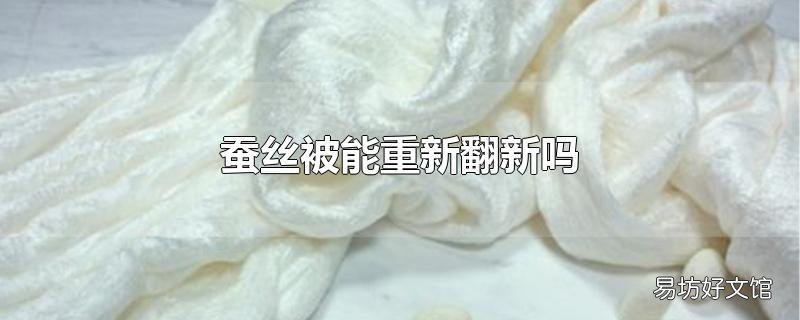 蚕丝被能重新翻新吗