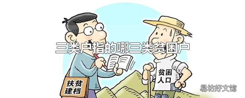 三类户指的哪三类贫困户