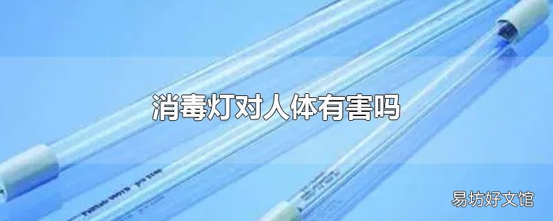 消毒灯对人体有害吗