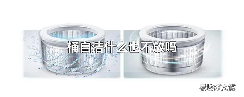 桶自洁什么也不放吗