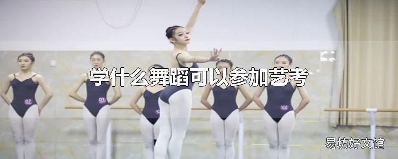 学什么舞蹈可以参加艺考