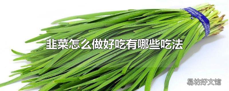 韭菜怎么做好吃有哪些吃法