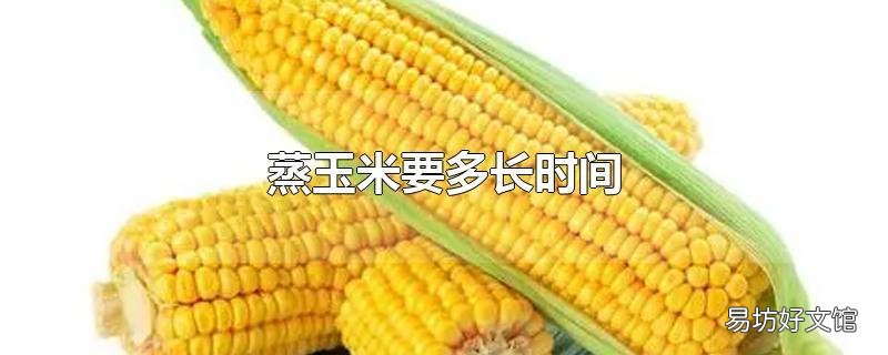 蒸玉米要多长时间