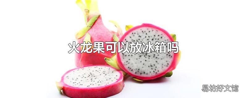 火龙果可以放冰箱吗