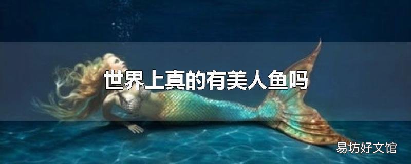世界上真的有美人鱼吗
