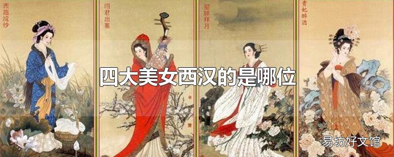 四大美女西汉的是哪位