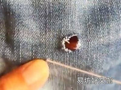 衣服破洞修补针法
