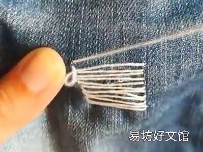 衣服破洞修补针法