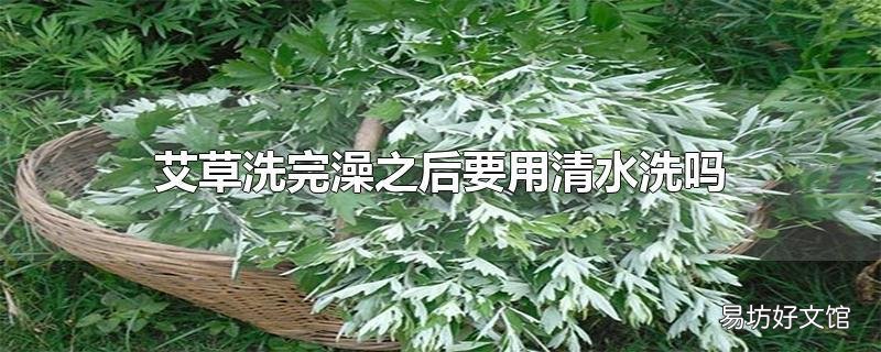 艾草洗完澡之后要用清水洗吗
