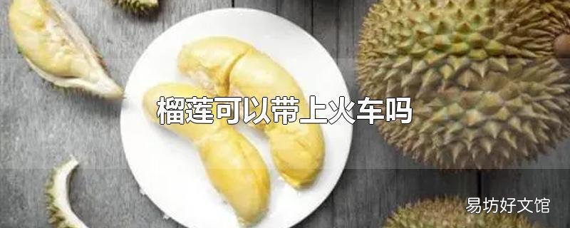 榴莲可以带上火车吗