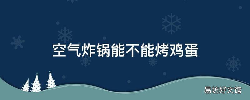 空气炸锅能不能烤鸡蛋
