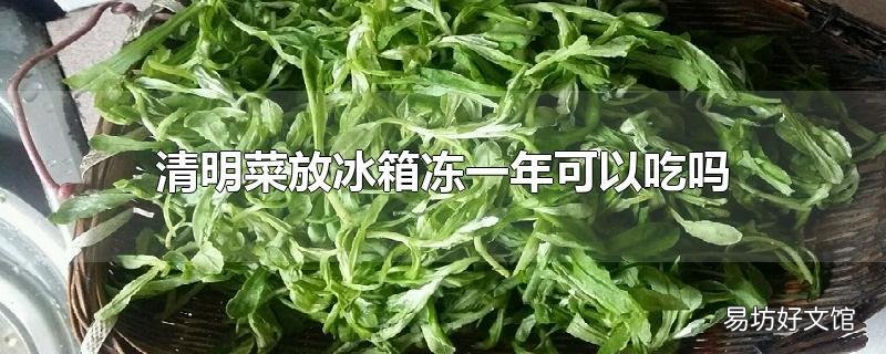 清明菜放冰箱冻一年可以吃吗