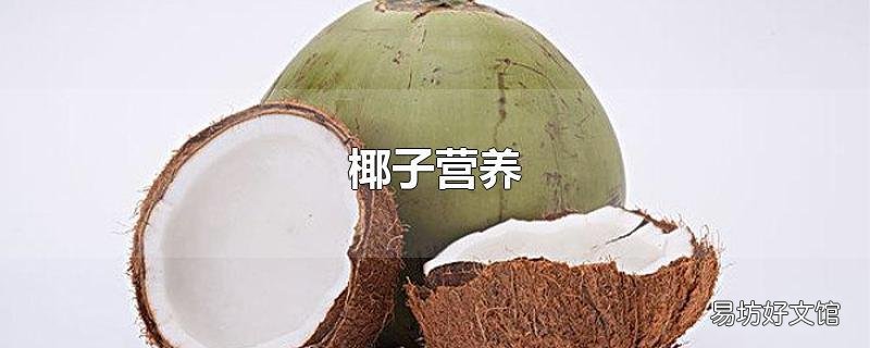 椰子营养