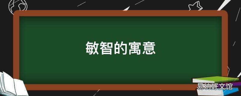 敏智的寓意