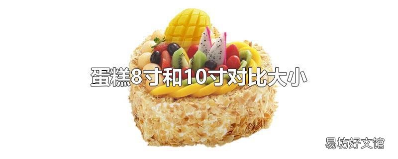 蛋糕8寸和10寸对比大小