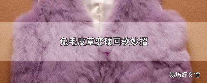 兔毛皮草变硬回软妙招