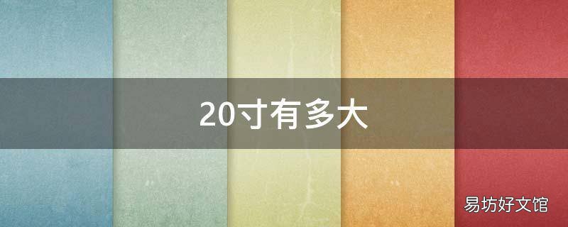 20寸有多大