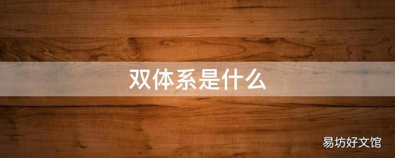 双体系是什么
