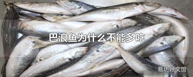 巴浪鱼为什么不能多吃