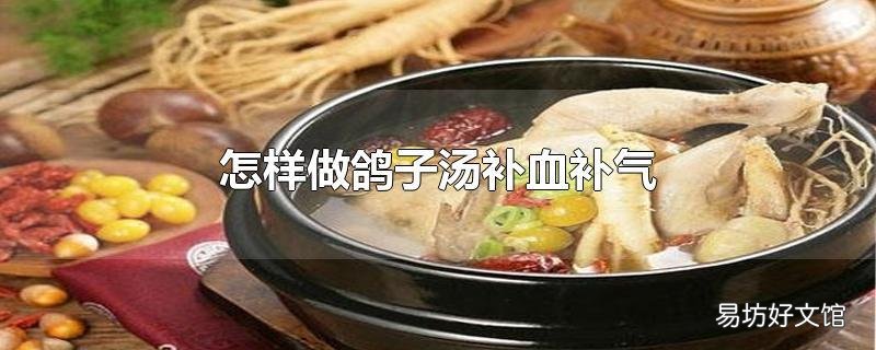怎样做鸽子汤补血补气
