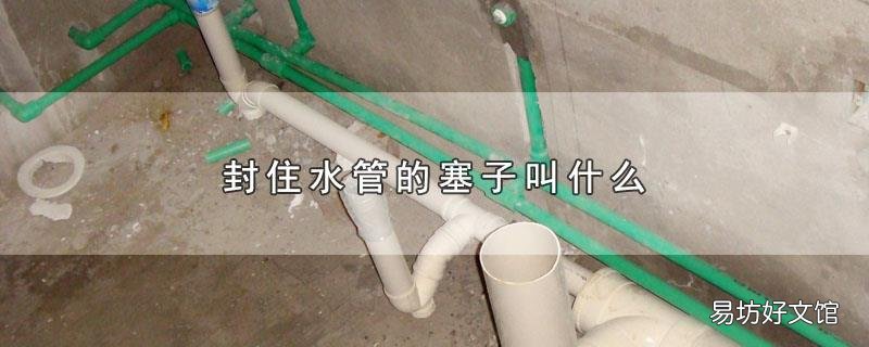封住水管的塞子叫什么