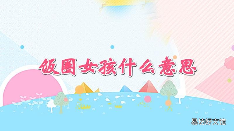 饭圈女孩什么意思