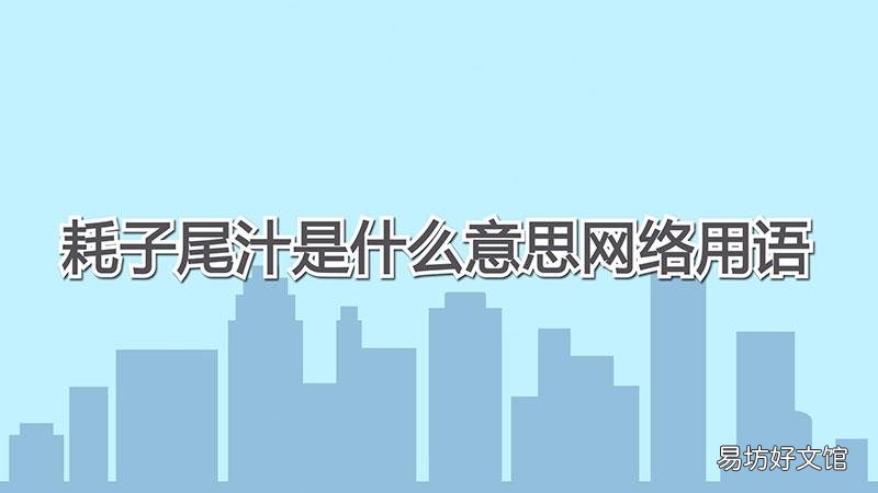 耗子尾汁是什么意思网络用语