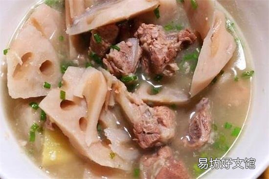 莲藕汤为什么要放绿豆