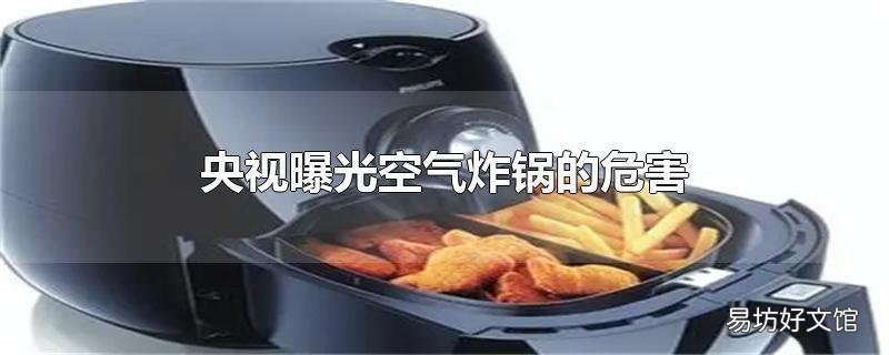 央视曝光空气炸锅的危害