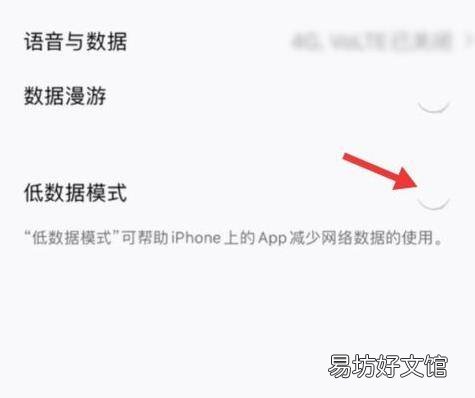 苹果热点低数据模式怎么改