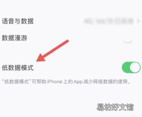 苹果热点低数据模式怎么改