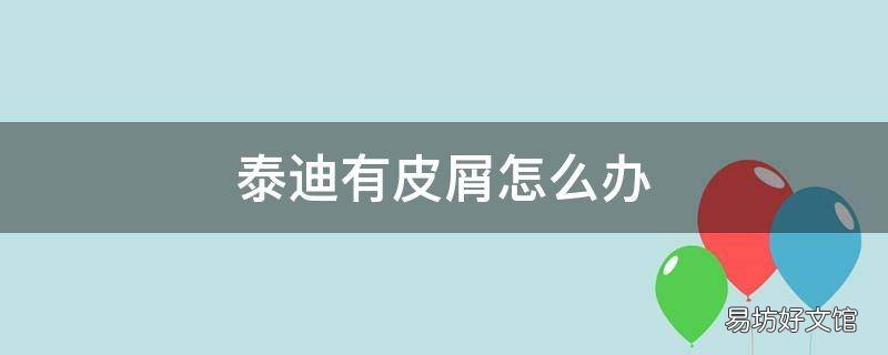 泰迪有皮屑怎么办