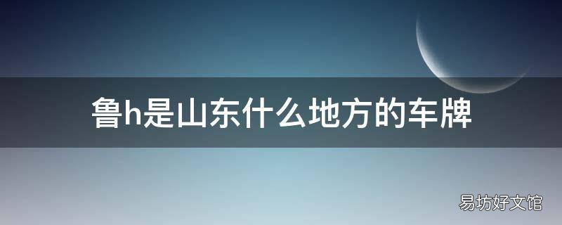 鲁h是山东什么地方的车牌