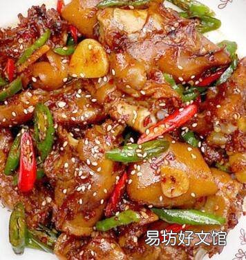 蒸熟的猪蹄怎么炒