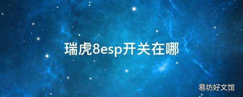 瑞虎8esp开关在哪