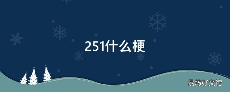 251什么梗