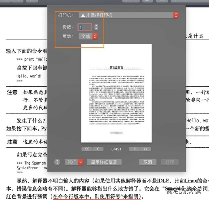 Mac怎么打印PDF