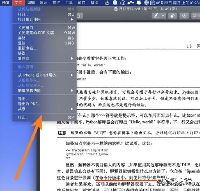 Mac怎么打印PDF