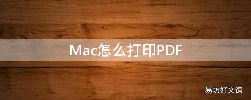 Mac怎么打印PDF