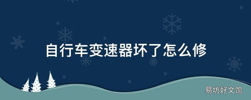 自行车变速器坏了怎么修