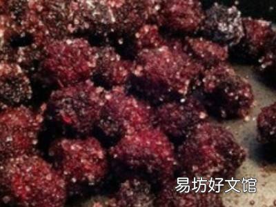 农村杨梅干的制作方法