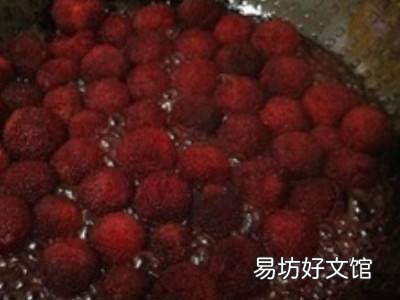 农村杨梅干的制作方法