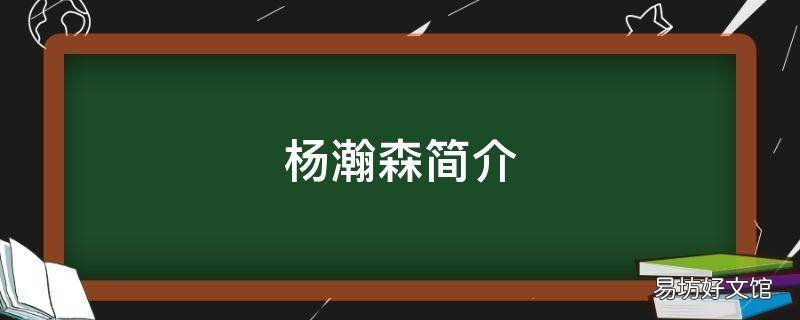 杨瀚森简介
