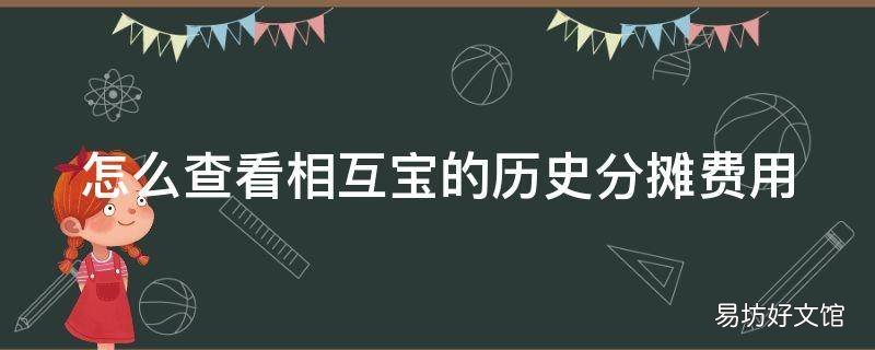 怎么查看相互宝的历史分摊费用