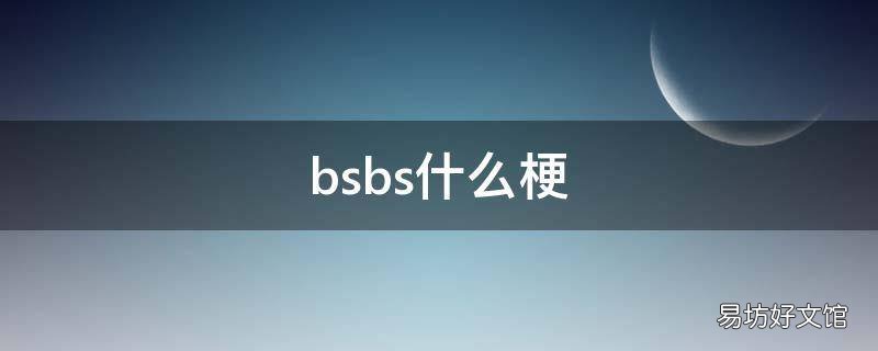 bsbs什么梗