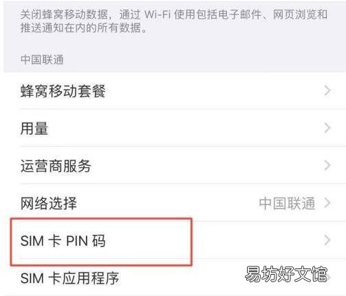 苹果sim卡密码怎么设置在哪里